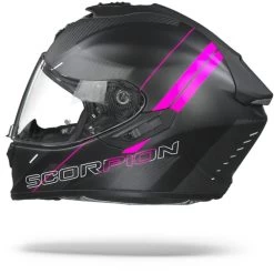 Scorpion EXO-1400 Carbon Air Drik Mat Zwart Roze Integraalhelm -Scorpion-Motorfietsonderdelen ScorpionExo 1400CarbonAirDrikMattBlackPink.11