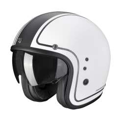 Scorpion Belfast Evo Retrol Mat Wit-Zilver Jethelm