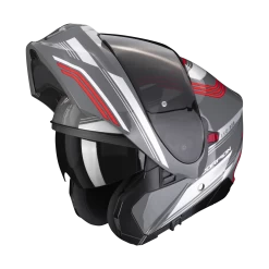 Scorpion Exo-930 Multi Cement Grijs-Rood Systeemhelm