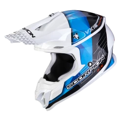 Scorpion VX-16 Evo Air Gem Wit-Blauw Crosshelm