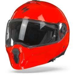 Scorpion EXO-930 Solid Neon Rood Systeemhelm